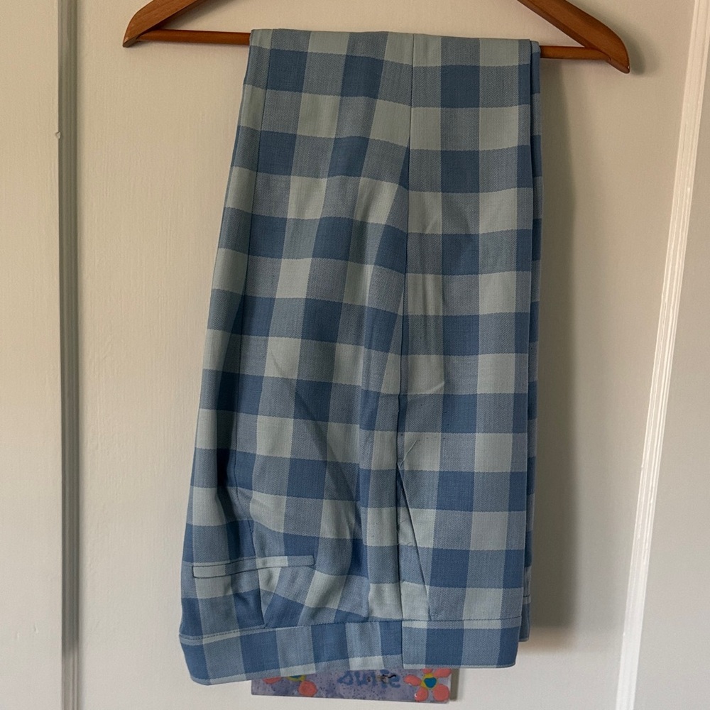 J. Crew Blue Checkered Women's Pants